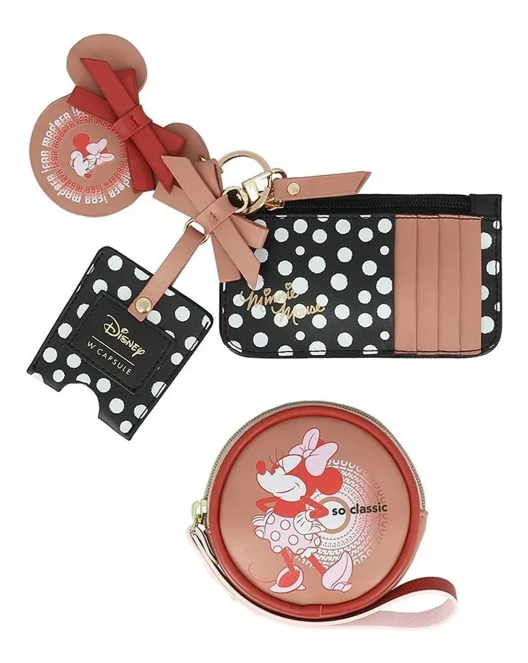 Conjunto de porta-cartões e carteiras para Lady Wcapsule Pink Mul Hbkonachocw Multicolor Pink