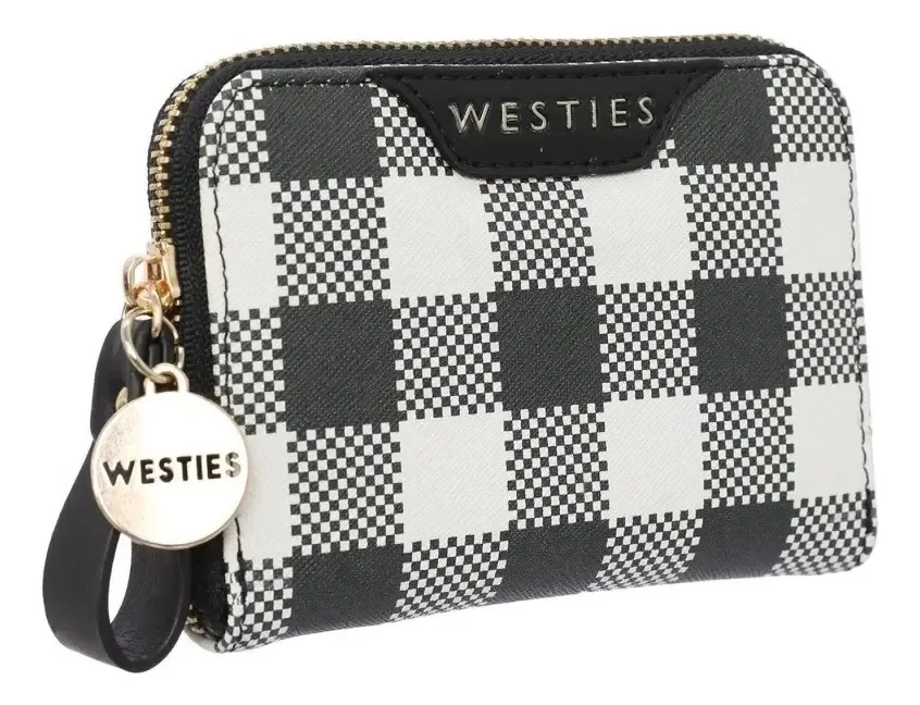 Bolsa feminina Westies HBJosier19we, estampa gráfica, cor, preto/branco, design de tecido liso