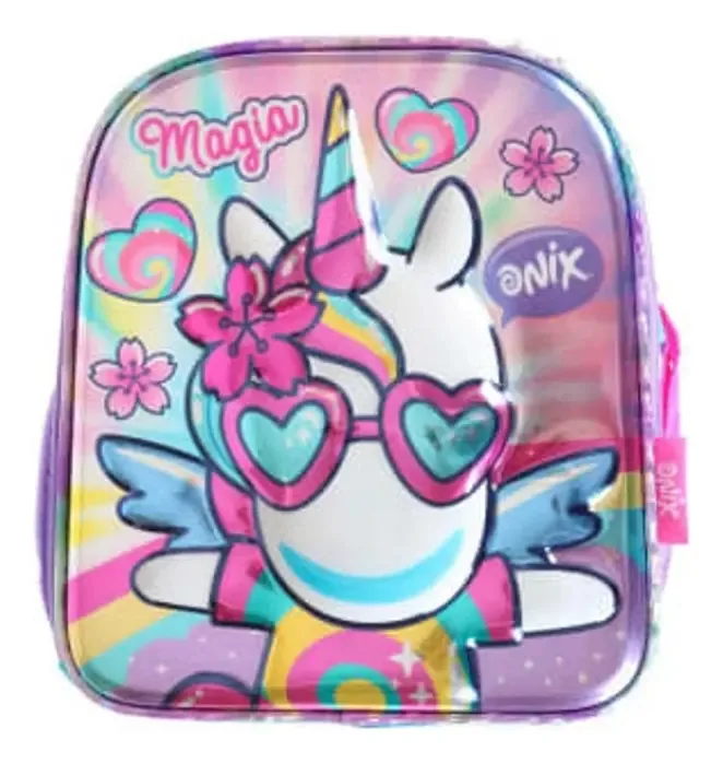 Lancheira escolar Ds285 Unicorn rosa