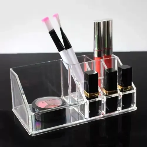 Organizador para cosméticos, caixa de maquiagem acrílica