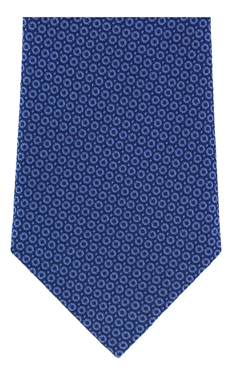 Gravata azul média texturizada Brera