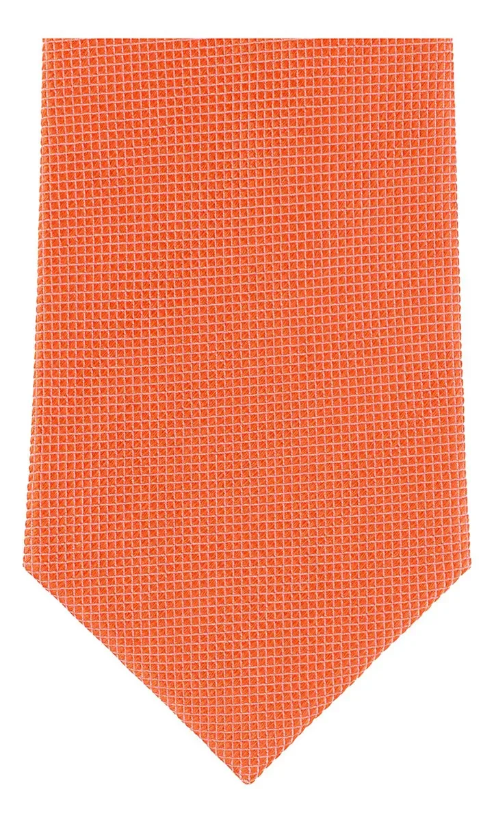 Gravata de seda Brera cor laranja