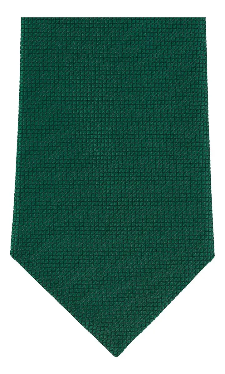 Gravata de seda verde média Brera
