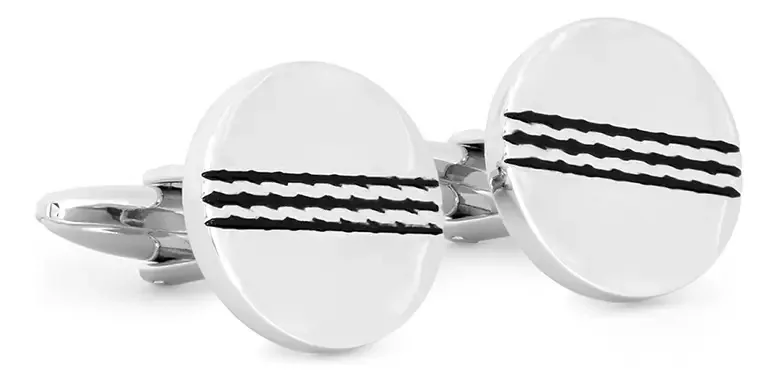 Manguito circular plano Scappino para homens, cor prata 294