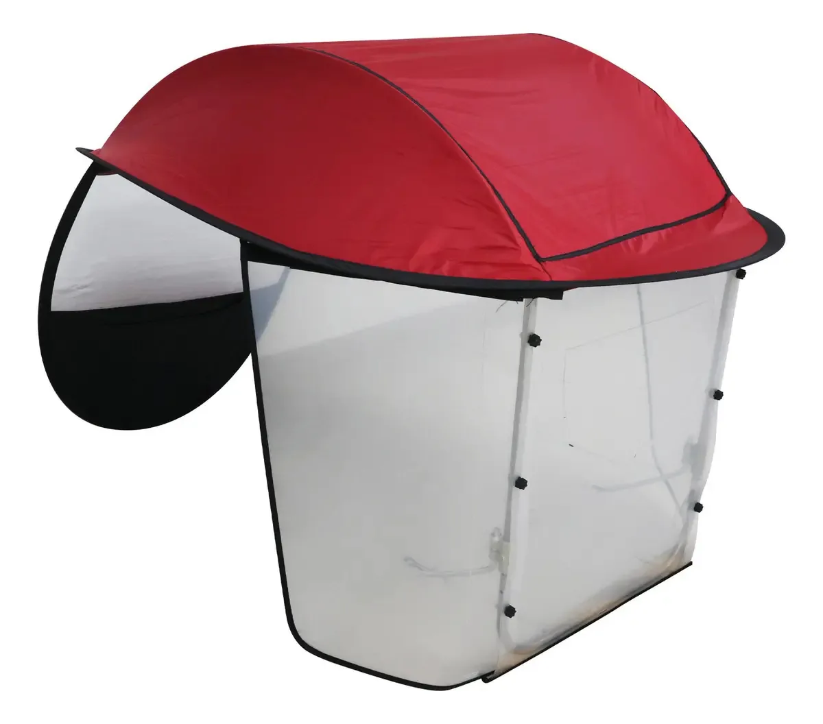 Toldo Cubresol com pára-brisa vermelho Scooter vermelho