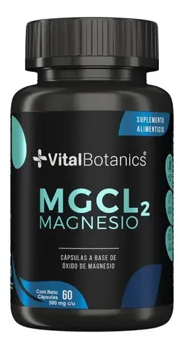 Vitalbotanics Óxido de magnésio e magnésio 60 cápsulas de sabor SPMT_MGN_60