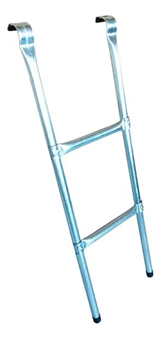 Escada antiderrapante com degraus de metal para trampolim