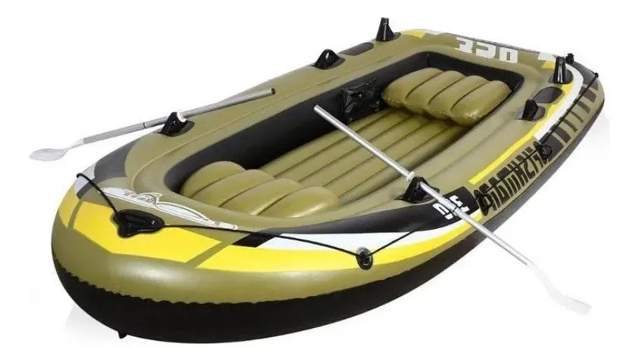 Barco inflável Yei Fishman 300 com pás