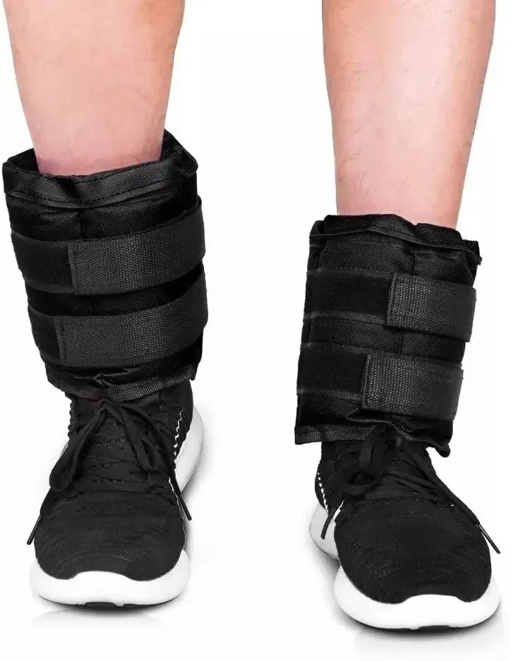 Par de leggings ajustáveis de 2,5 kg c/U de peso para exercícios para pernas de ginástica