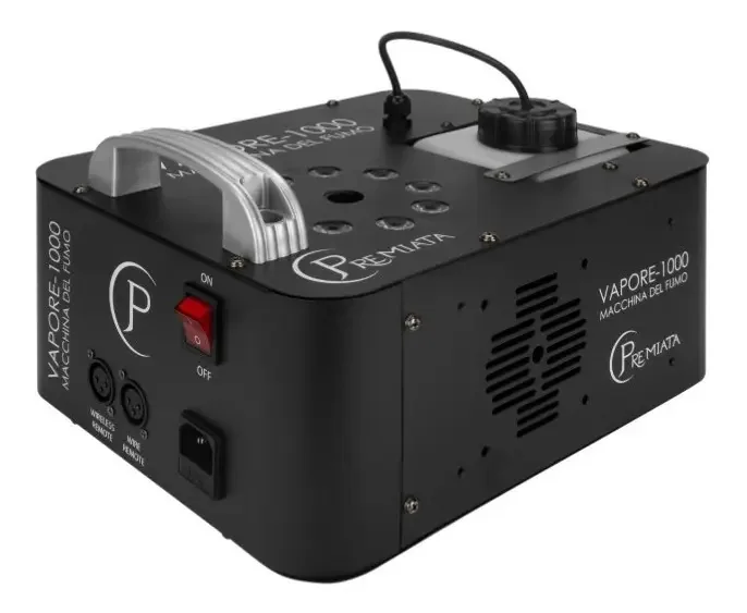Máquina de fumaça profissional de 1000 Watts RGB - cor Premiata preto/cinza