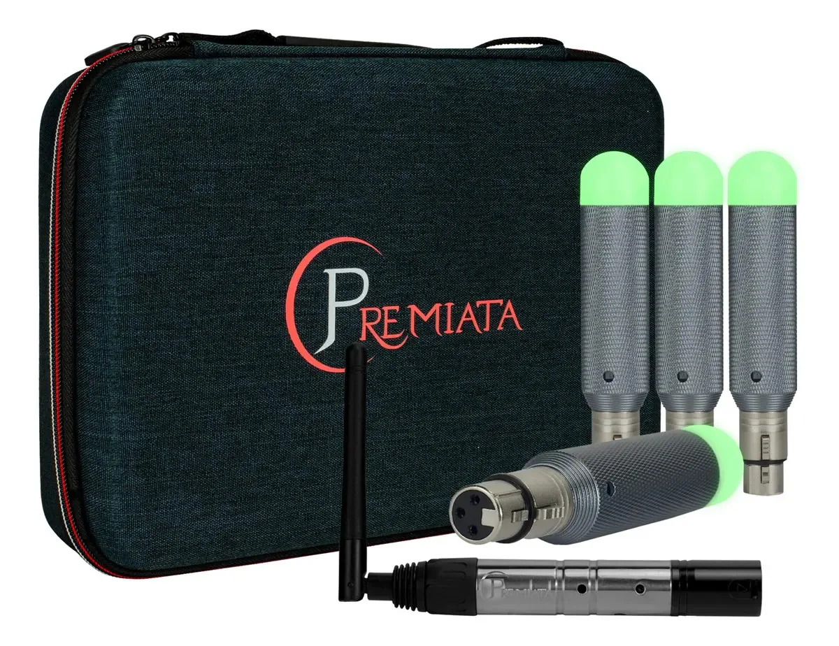 Conjunto de antena transmissora e 4 receptores sem fio