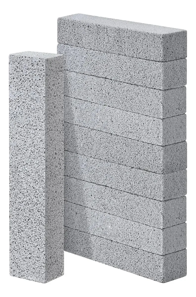 Pedras-pomes Triko 10, pedra-pomes para banho e limpeza, cinza
