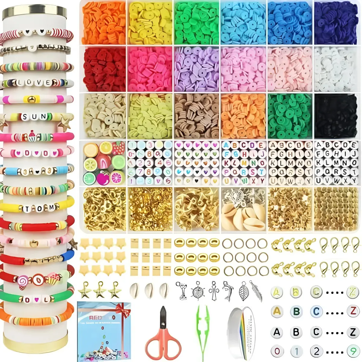 Kit Triko para fazer pulseiras e pingentes 5100 Clay Beads
