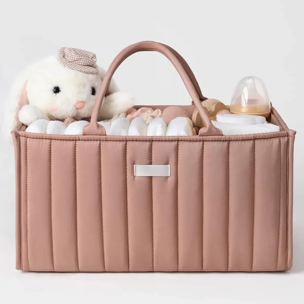 Organizador de fraldas portátil Timotech Pink para bebês ou recém-nascidos