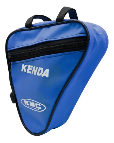 Mini bolsa de ferramentas de bicicleta em PVC azul marinho