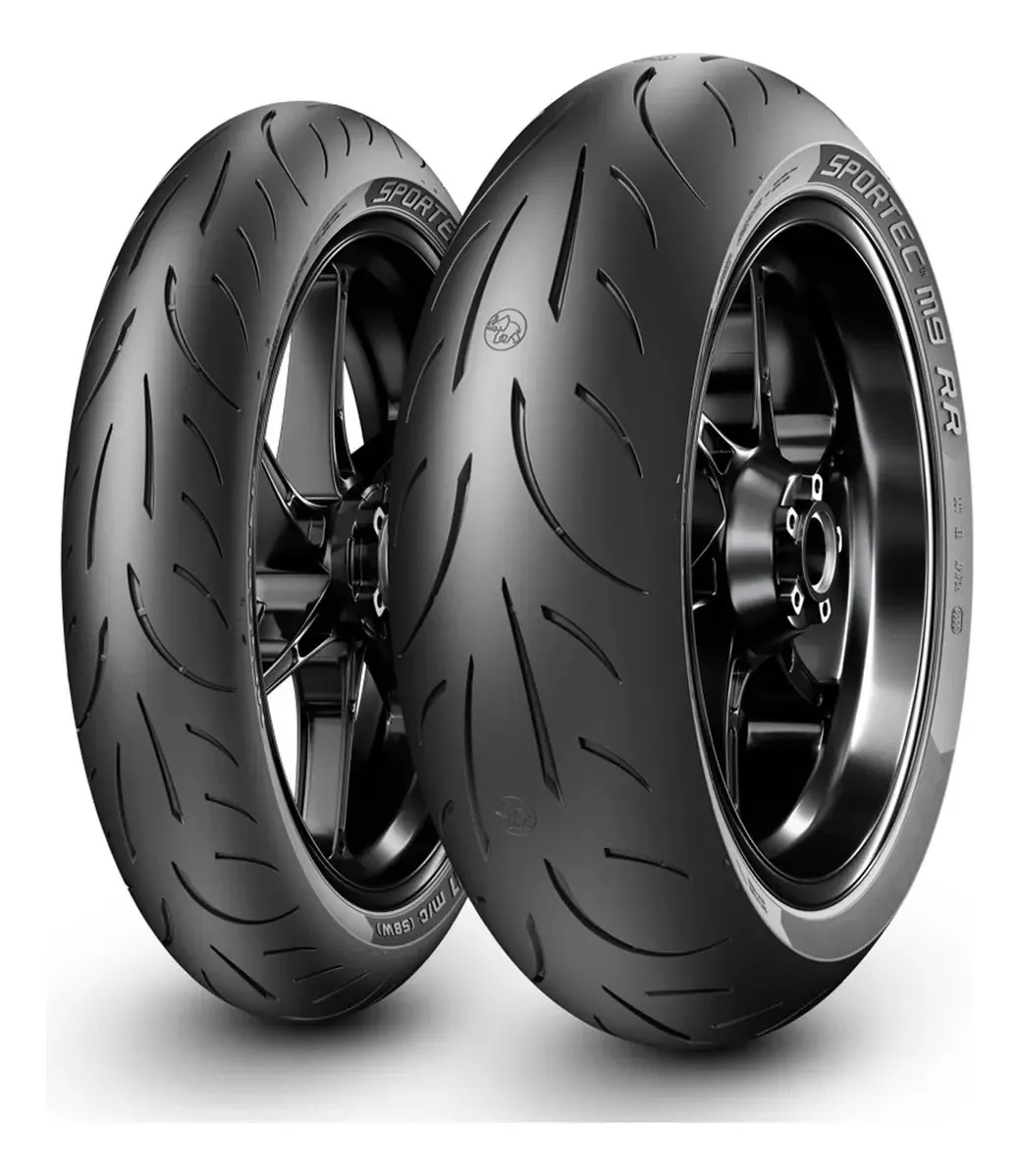 Conjunto de Pneus Para Moto 110/70-17 140/70-17 Sportec Metzeler