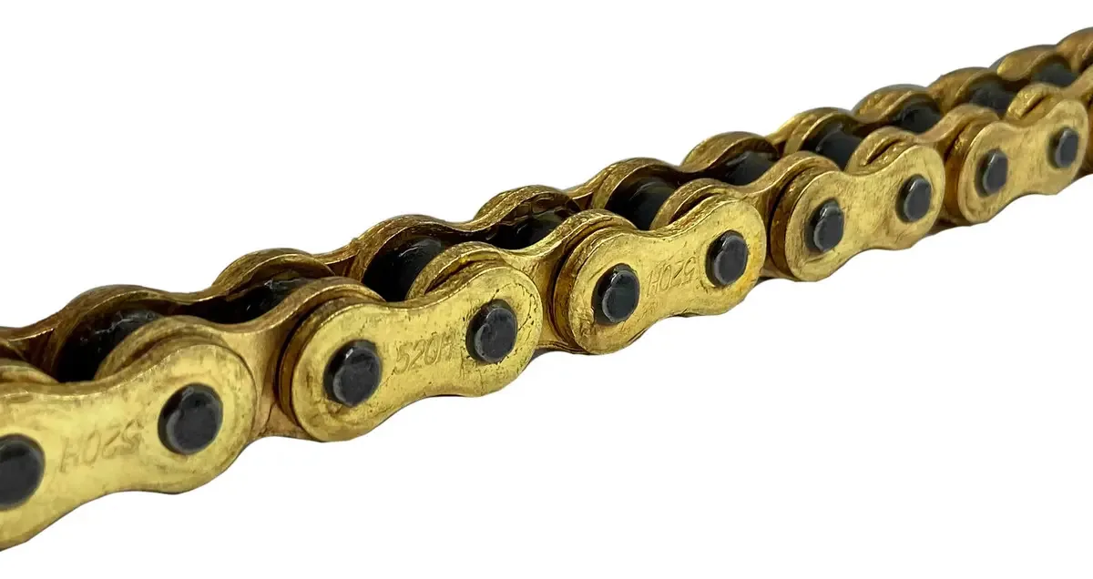 Corrente de motocicleta Leiruki 520h-126 Gold