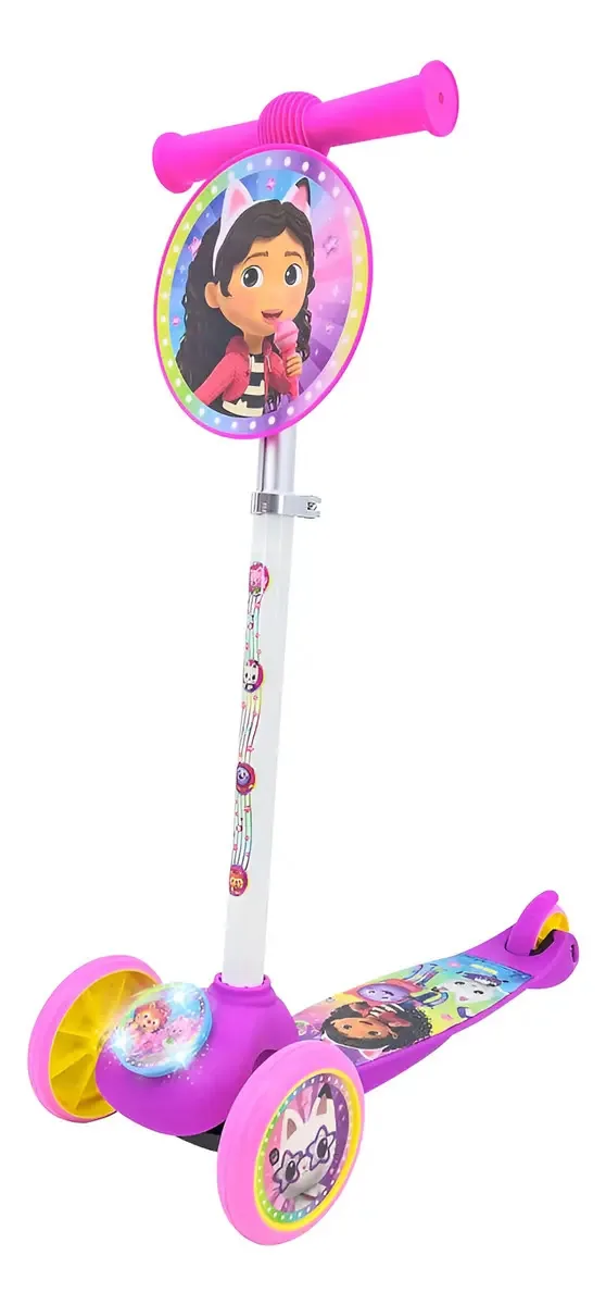 Rodas de luzes Scooter Patin Junior Gabbys Apache Black