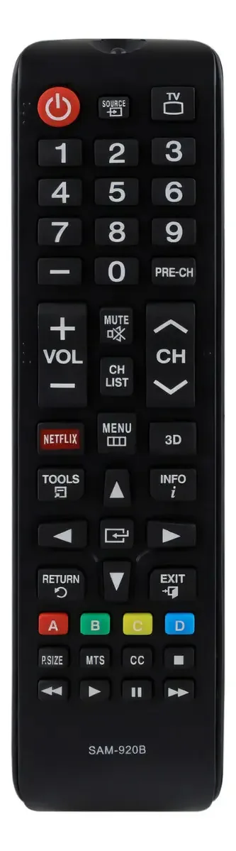 Controle compatível com tela Samsung Smart TV