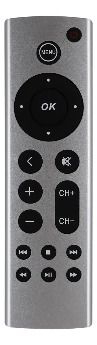 Controle compatível com Apple TV Geração 3, 2, HD, 4K Silver Color