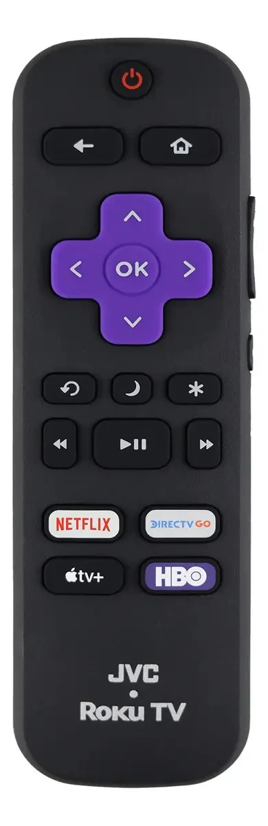 Controle remoto compatível com Jvc Roku Tv Smart Tv