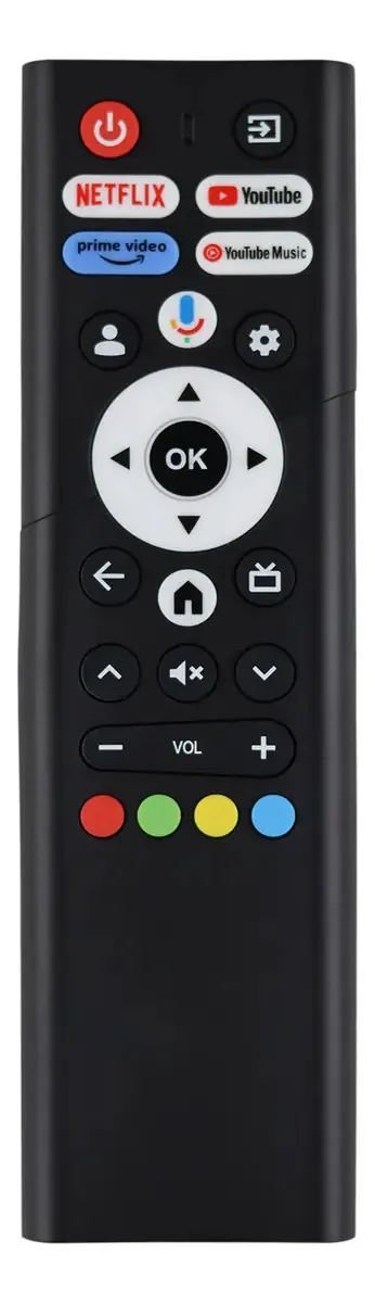 Controle compatível com Motorola Smart TV 4k Google Tv