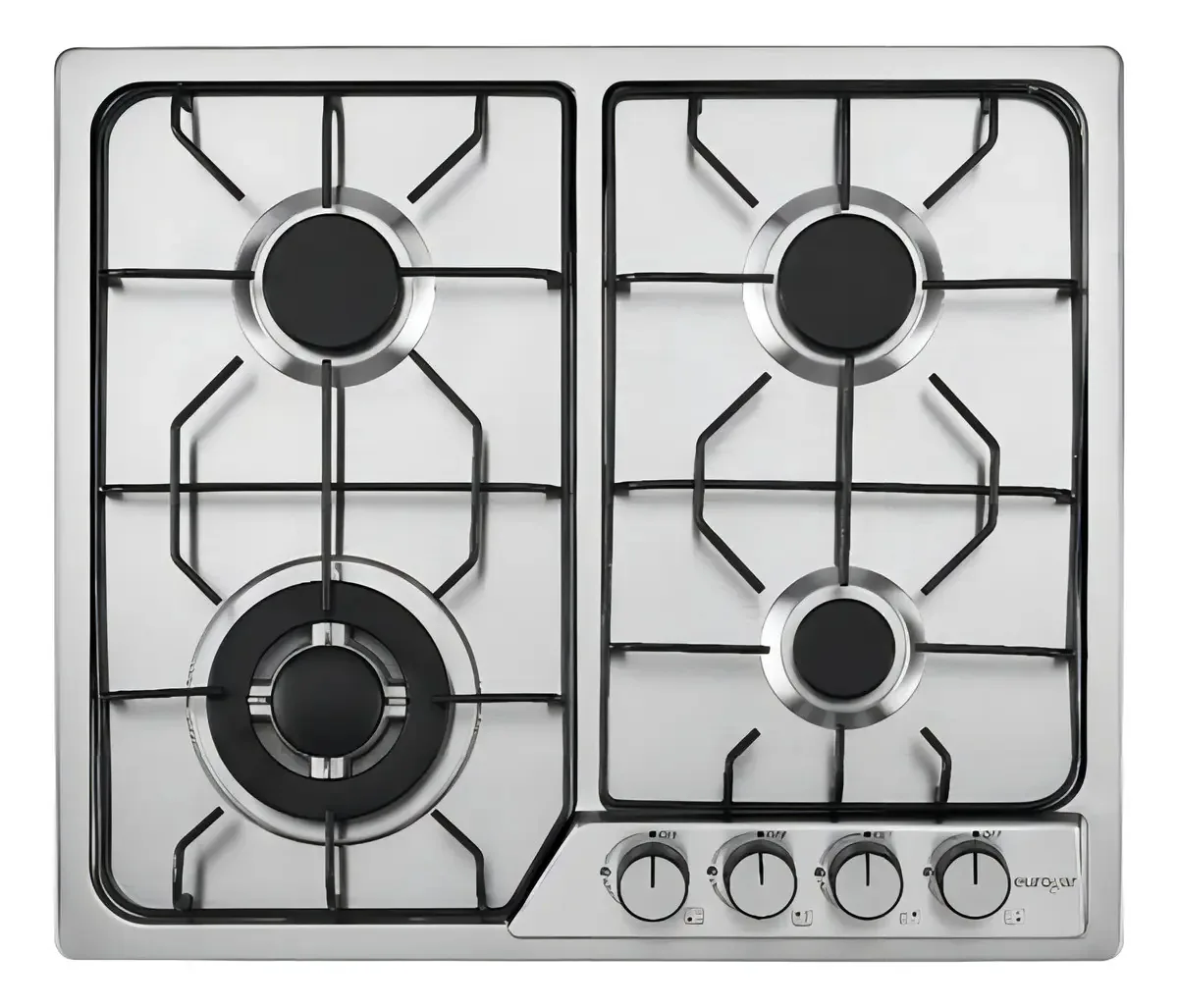 Fogão cooktop - Eurogar EU4AI cor prateado - 4 queimadores