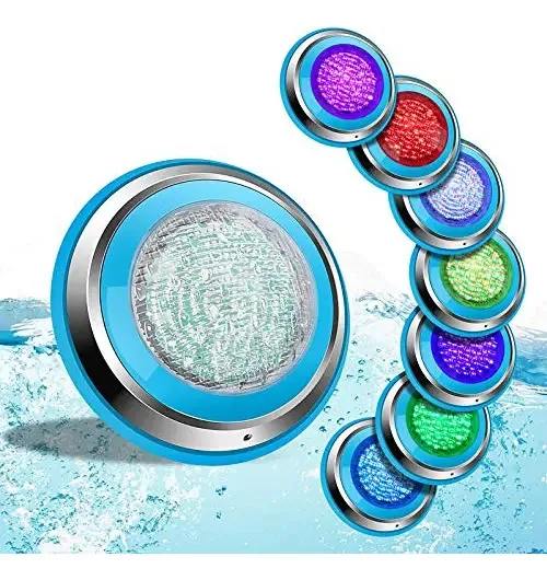 Luz submersível Rgb 35w, Luz de Piscina com 360led, Impermeável Ip68, Ac 12v Controle Remoto, Iluminação de Lagos, Lâmpada Farol Led, Luz Subaquática Led para Lago Aquário