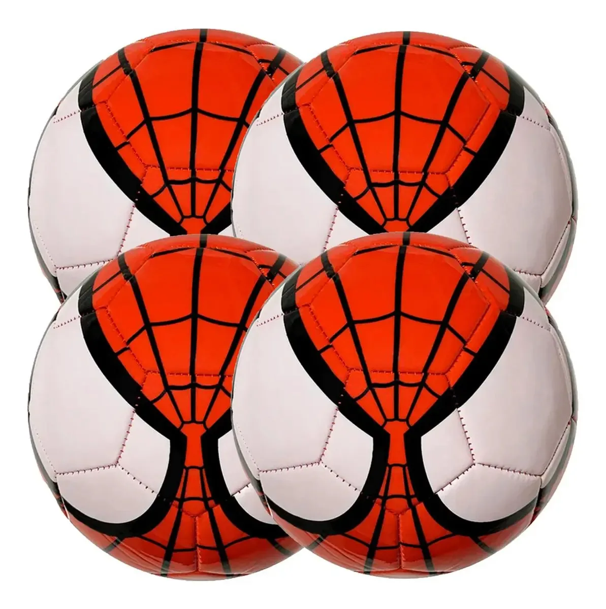 Bola de exterior Spiderman, Mxpwq-004, 4 peças, #5, vermelha