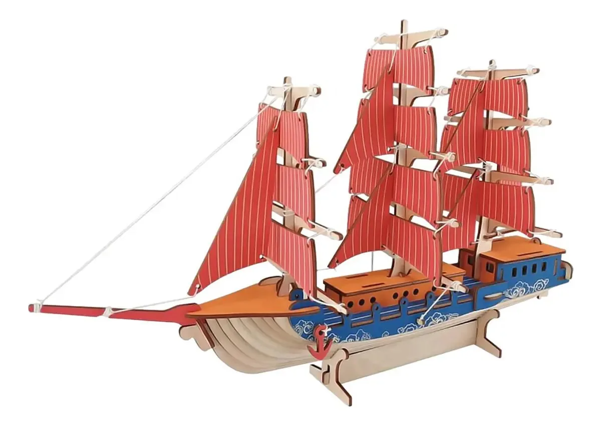 Embarcação arável europeia, Mxeur-001, 1 peça, 77 peças, 42. Cor: vermelho