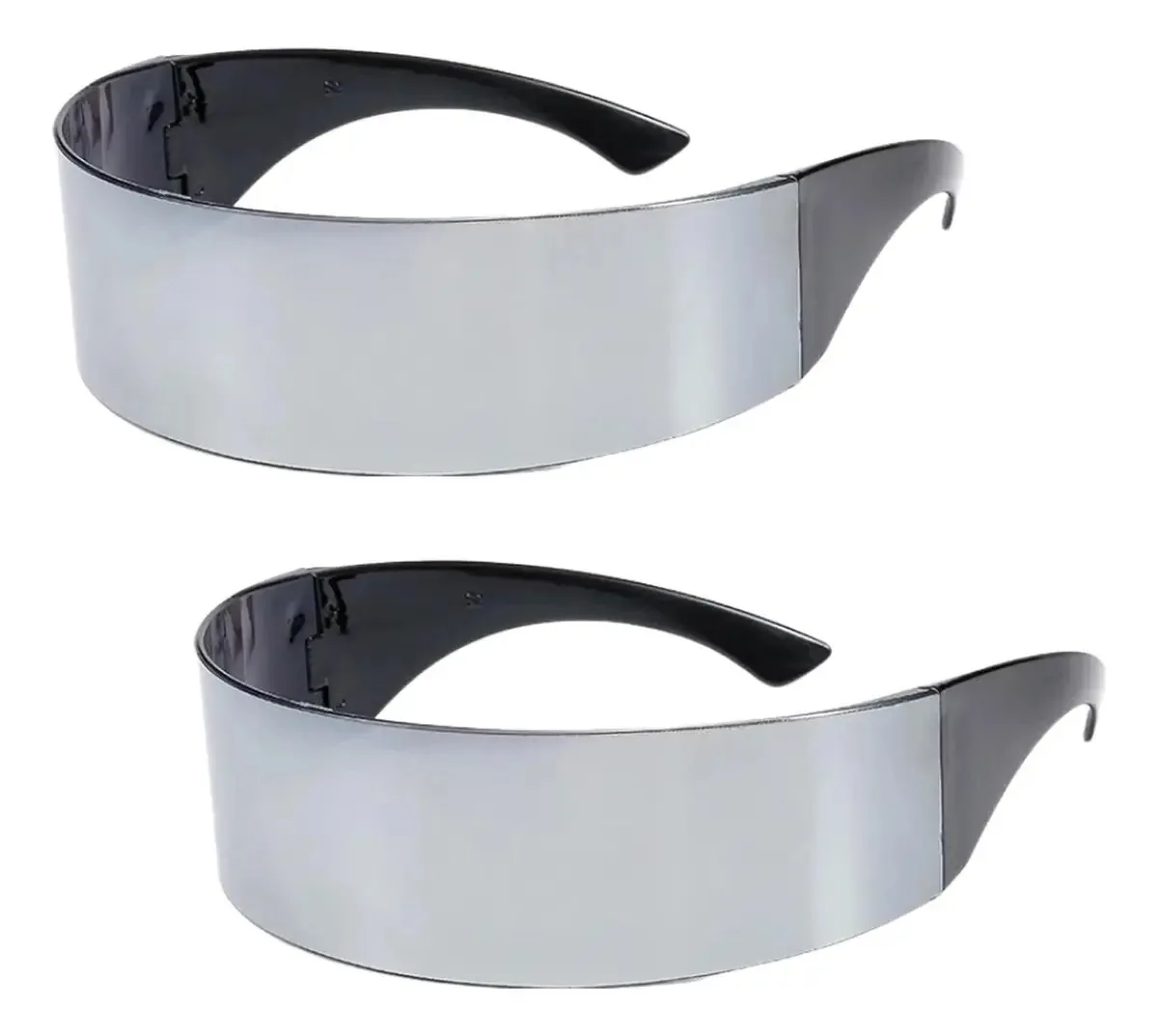 Viseiras UV de tamanho único, Mxfve-002, 2 peças, moldura preta