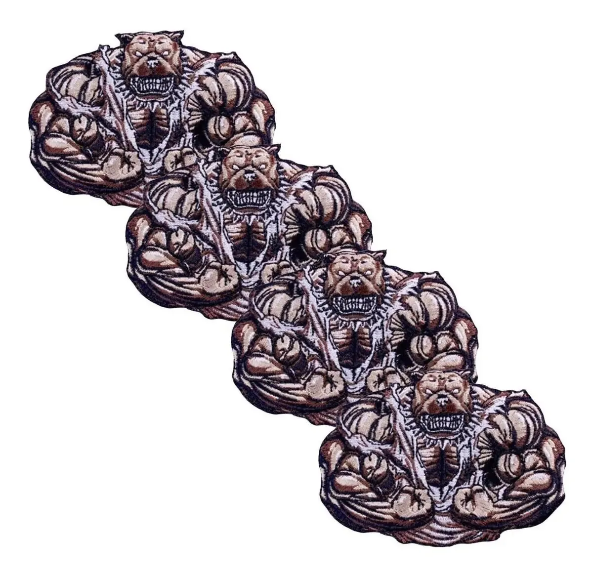 Patch de tecido bordado para cães para cães, Mxodg-004, 4 adesivos, Dog