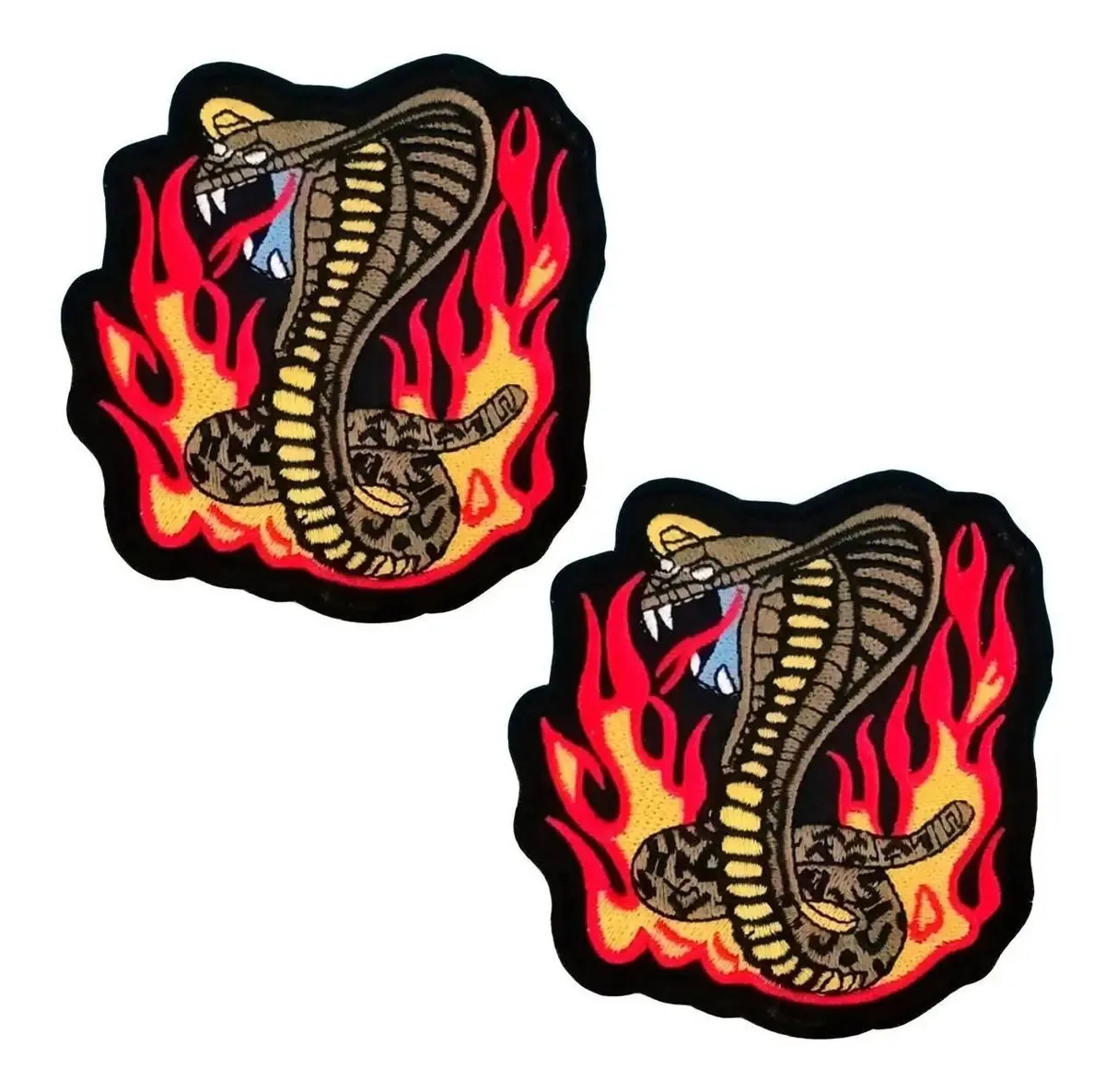 Patches decorativos para shorts, Mxooa-002, 2 adesivos, Serpi