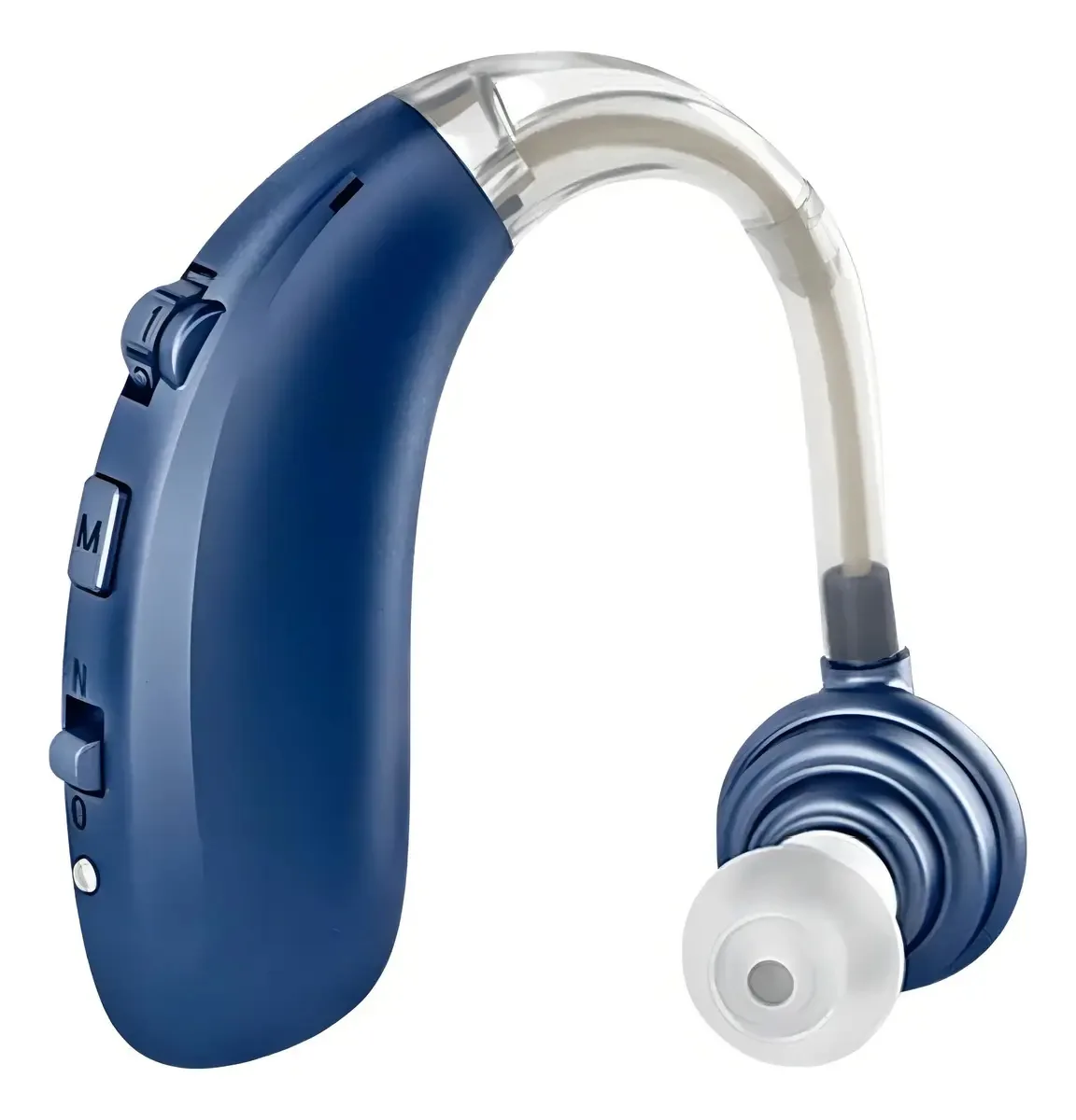 Aparelho auditivo recarregável, surdez, amplificador Bluetooth, azul marinho