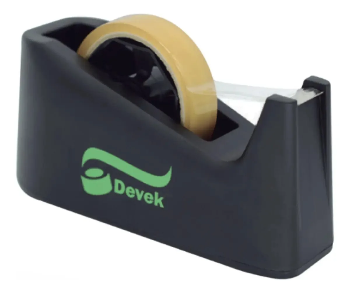 Aplicador dispensador de mesa Devek Rolls Chic/Med preto