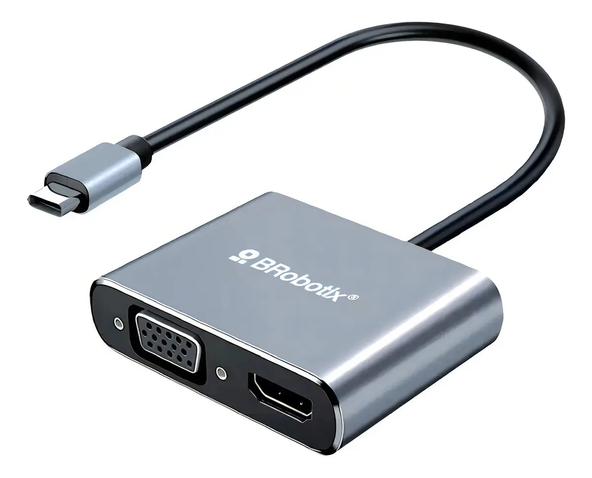 Encaixe 4 em 1: USB C para Vga, HDMI, USB 3.0, USB C