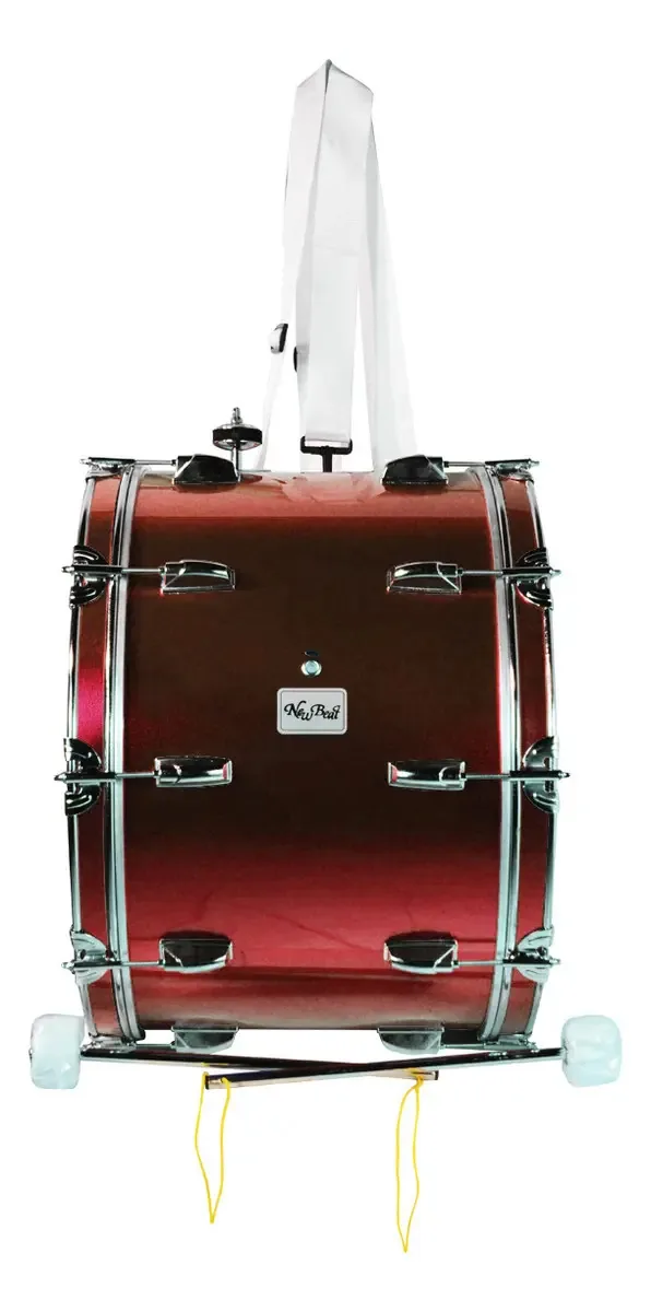 New Beat Drum 24x18 polegadas vermelho metálico NBMD-2418C vermelho/metálico
