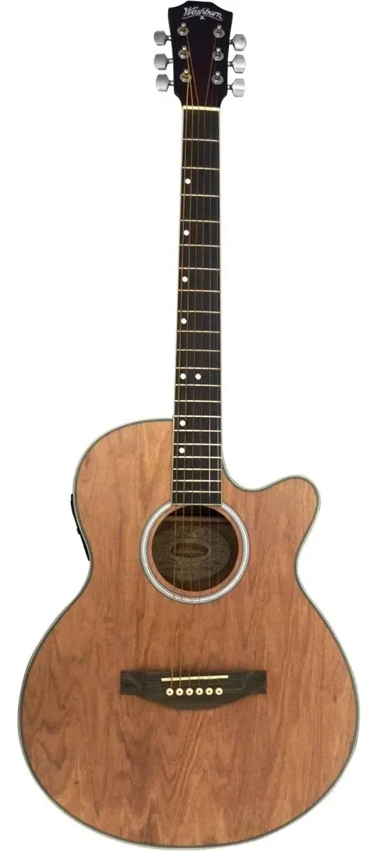 Guitarra eletroacústica Washburn WA45cepak Nat com estojo
