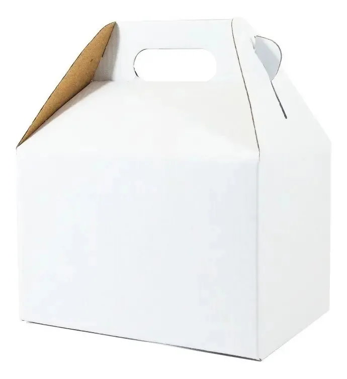 30 caixas, lancheira, cartão branco microondulado Jumbo