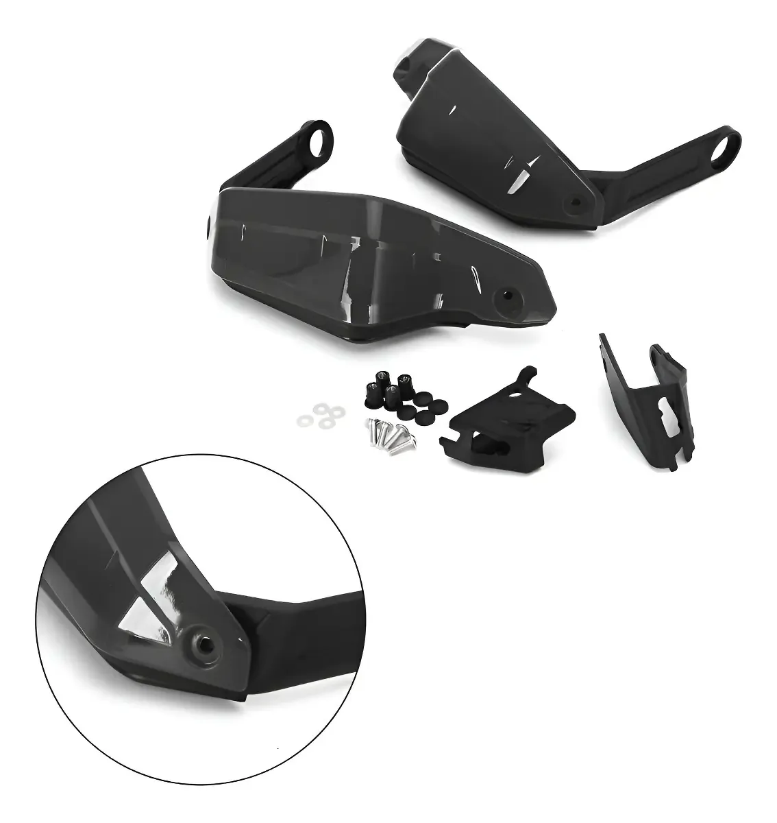 Para Para Protetor De Mão Para Honda Crf1100l Africa Twin / Cor Preto
