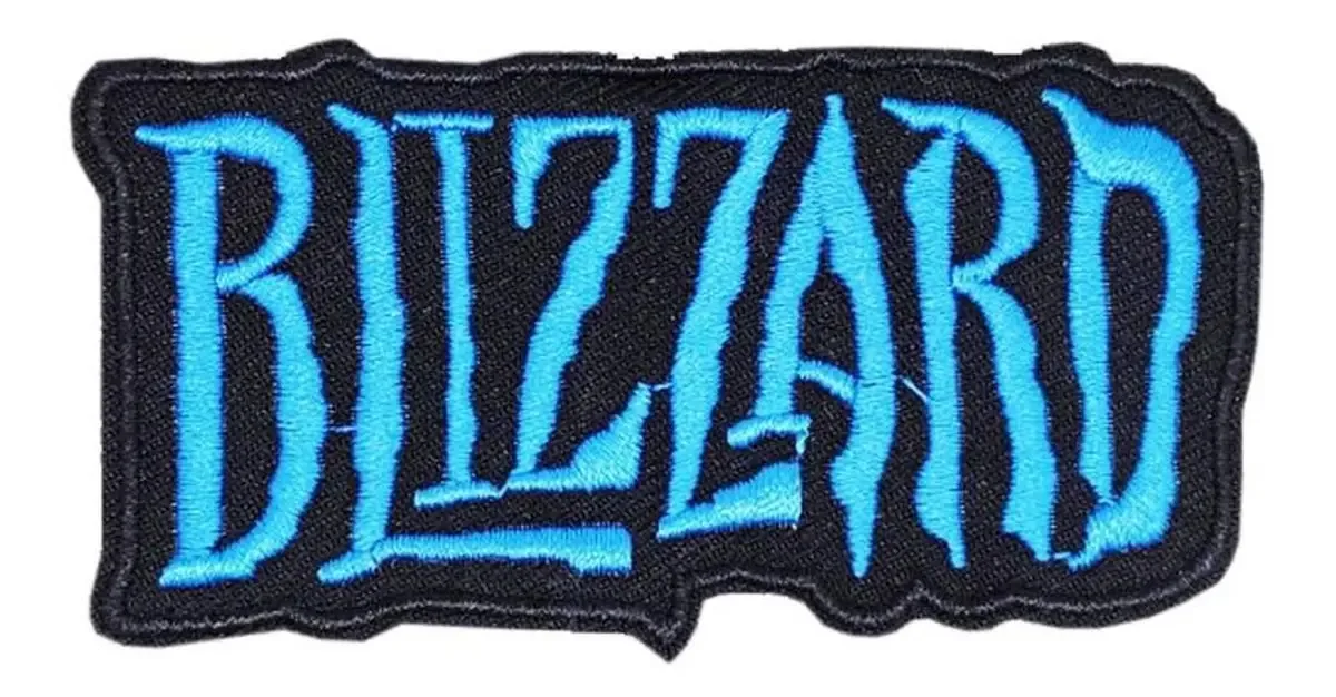 Patches bordados, Mxbza-001, 1 adesivo, Blizzard, 10x6cm, pretos