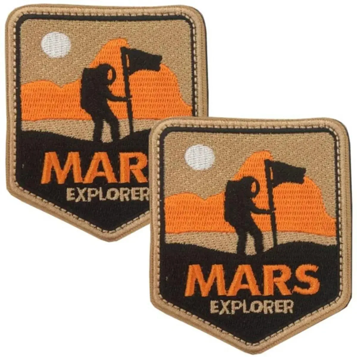 Patch da Agência Espacial para calças, Mxnsf-002, 2 adesivos, S
