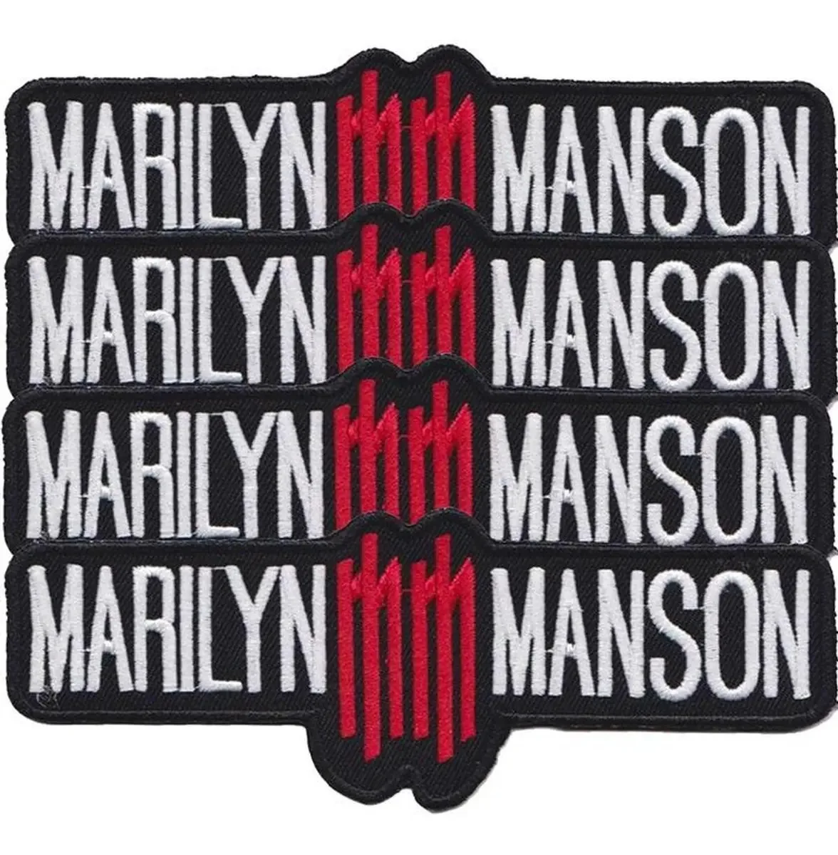 Patches de banda bordados, Mxpka-004, 4 adesivos, Marilyn Man