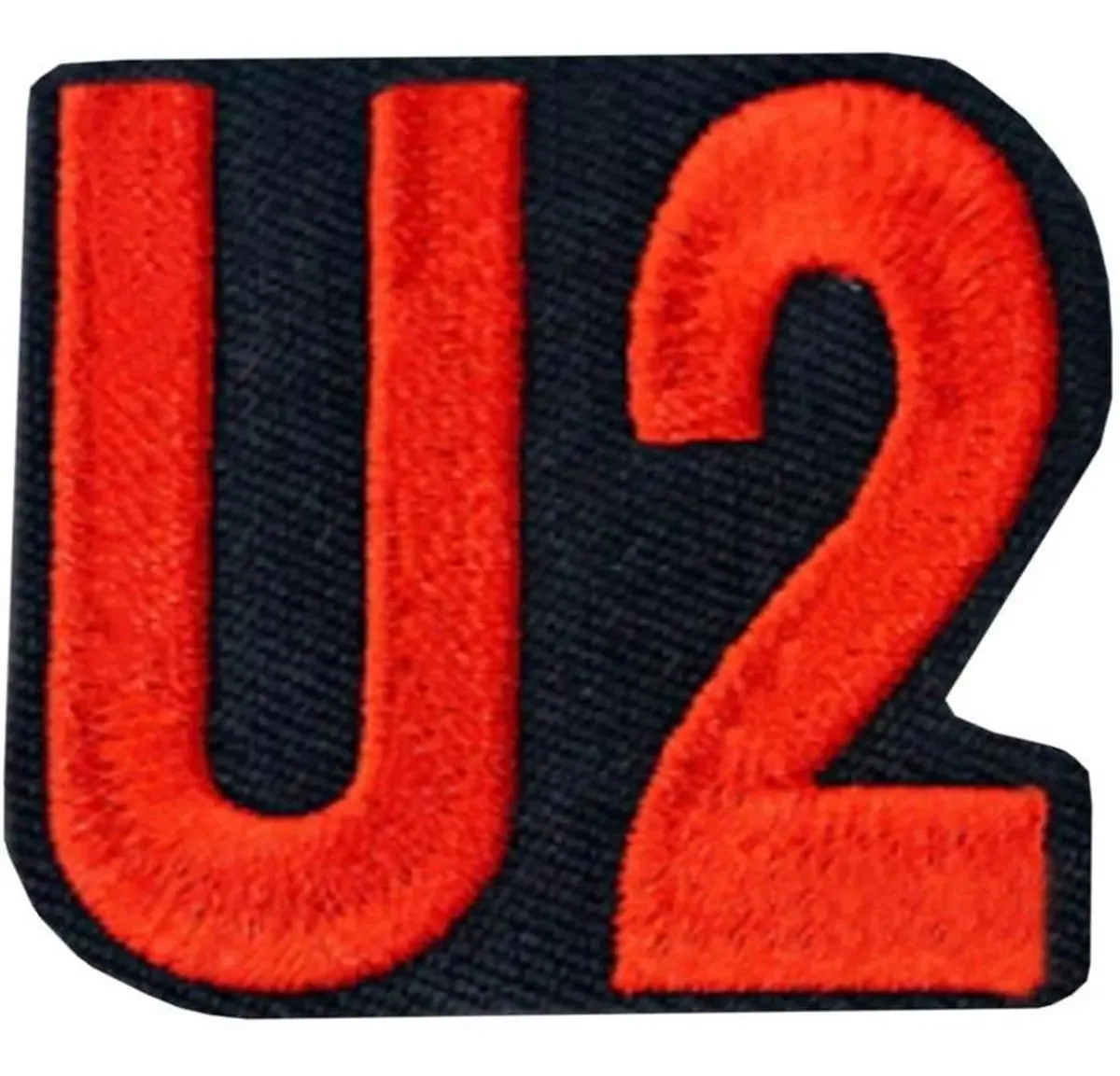 Patches bordados, Mxrku-001, 1 adesivo, U2, 9x10cm, vermelho/preto
