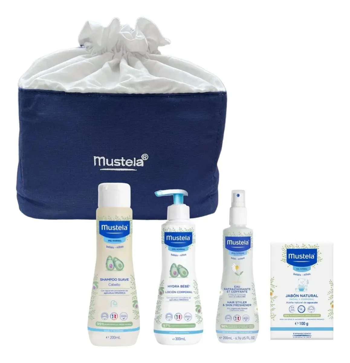 Kit Cuidados Básicos do Bebê Mustela 4 Produtos - Avocado