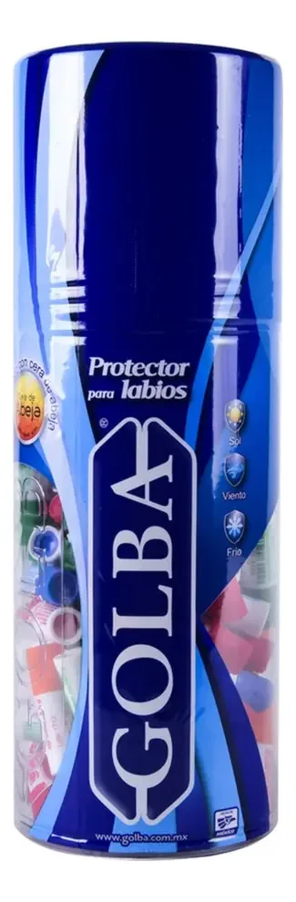 Expositor de pomadas labiais Golba Sorted 120 peças
