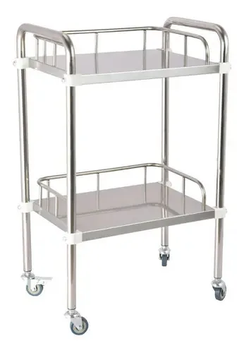 Mesa auxiliar T10a Letmex Estética Salão Barberia Spa Color Plateado
