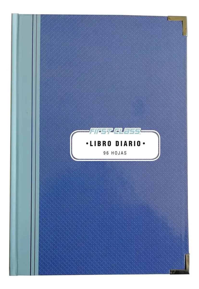 Caderno Florete Francês Diário First Class 96 Folhas Cor Azul Aço