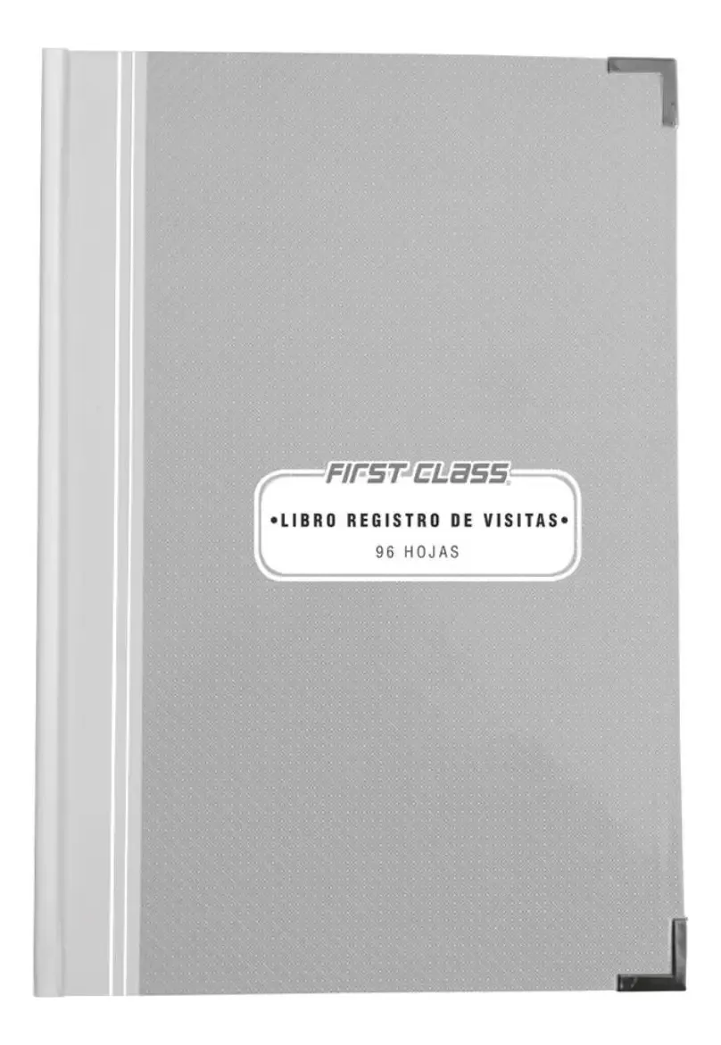 Livro Florete Francês Registro de Visualizações First Class 96 Folhas Cor Cinza