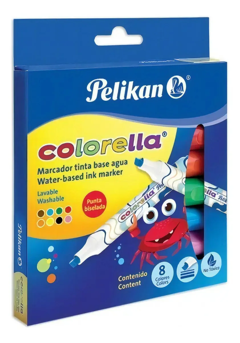 Marcador lavável Pelikan Colorella com 8 marcadores